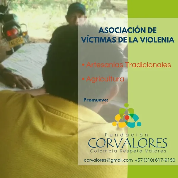 Afiche de la Asociación de Víctimas de la Violencia